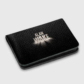 Картхолдер с принтом с принтом Alan Wake в Курске, натуральная матовая кожа | размер 7,3 х 10 см; кардхолдер имеет 4 кармана для карт; | alan | wake | алан уэйк | игра