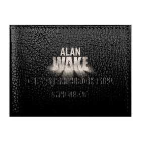 Обложка для студенческого билета с принтом Alan Wake в Курске, натуральная кожа | Размер: 11*8 см; Печать на всей внешней стороне | alan | wake | алан уэйк | игра