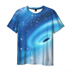 Мужская футболка 3D с принтом Неизведанная галактика в Курске, 100% полиэфир | прямой крой, круглый вырез горловины, длина до линии бедер | вселенная | галактика | звёзды | камета | космос | метеориты | метеоры | млечный путь | орбита | планеты | солнечная система