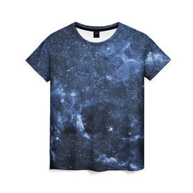 Женская футболка 3D с принтом Безмолвный космос в Курске, 100% полиэфир ( синтетическое хлопкоподобное полотно) | прямой крой, круглый вырез горловины, длина до линии бедер | вселенная | галактика | звёзды | камета | космос | метеориты | метеоры | млечный путь | орбита | планеты | солнечная система
