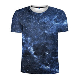 Мужская футболка 3D спортивная с принтом Безмолвный космос в Курске, 100% полиэстер с улучшенными характеристиками | приталенный силуэт, круглая горловина, широкие плечи, сужается к линии бедра | вселенная | галактика | звёзды | камета | космос | метеориты | метеоры | млечный путь | орбита | планеты | солнечная система