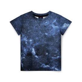 Детская футболка 3D с принтом Безмолвный космос в Курске, 100% гипоаллергенный полиэфир | прямой крой, круглый вырез горловины, длина до линии бедер, чуть спущенное плечо, ткань немного тянется | вселенная | галактика | звёзды | камета | космос | метеориты | метеоры | млечный путь | орбита | планеты | солнечная система