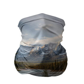 Бандана-труба 3D с принтом Осень в горах в Курске, 100% полиэстер, ткань с особыми свойствами — Activecool | плотность 150‒180 г/м2; хорошо тянется, но сохраняет форму | горы | лес | осень | пейзаж