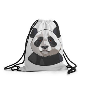 Рюкзак-мешок 3D с принтом Panda в Курске, 100% полиэстер | плотность ткани — 200 г/м2, размер — 35 х 45 см; лямки — толстые шнурки, застежка на шнуровке, без карманов и подкладки | милый | панда