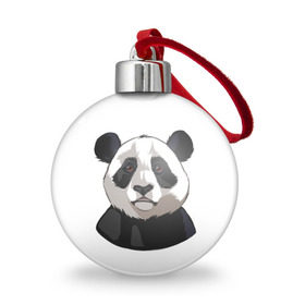 Ёлочный шар с принтом Panda в Курске, Пластик | Диаметр: 77 мм | Тематика изображения на принте: милый | панда