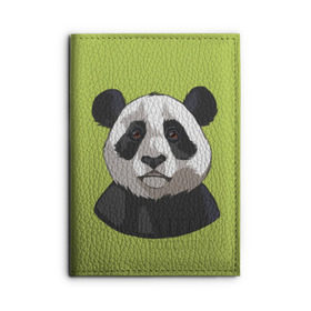 Обложка для автодокументов с принтом Panda в Курске, натуральная кожа |  размер 19,9*13 см; внутри 4 больших “конверта” для документов и один маленький отдел — туда идеально встанут права | милый | панда