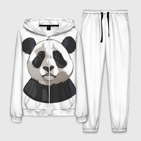 Мужской костюм 3D с принтом Panda в Курске, 100% полиэстер | Манжеты и пояс оформлены тканевой резинкой, двухслойный капюшон со шнурком для регулировки, карманы спереди | милый | панда