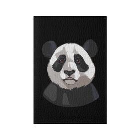 Обложка для паспорта матовая кожа с принтом Panda в Курске, натуральная матовая кожа | размер 19,3 х 13,7 см; прозрачные пластиковые крепления | Тематика изображения на принте: милый | панда