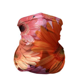 Бандана-труба 3D с принтом Цветы в Курске, 100% полиэстер, ткань с особыми свойствами — Activecool | плотность 150‒180 г/м2; хорошо тянется, но сохраняет форму | букет | георгины | жёлтый | красота | полевые | розовый | ромашки | фиолетовый | хризантемы | цветы