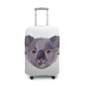Чехол для чемодана 3D с принтом Koala в Курске, 86% полиэфир, 14% спандекс | двустороннее нанесение принта, прорези для ручек и колес | животные | забавный | коала | милый