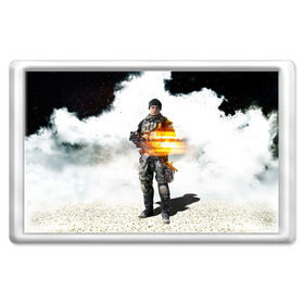 Магнит 45*70 с принтом Battlefield 4 Soldier в Курске, Пластик | Размер: 78*52 мм; Размер печати: 70*45 | Тематика изображения на принте: art | battlefield