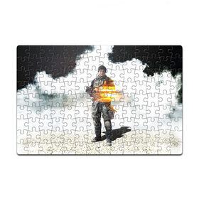 Пазл магнитный 126 элементов с принтом Battlefield 4 Soldier в Курске, полимерный материал с магнитным слоем | 126 деталей, размер изделия —  180*270 мм | art | battlefield