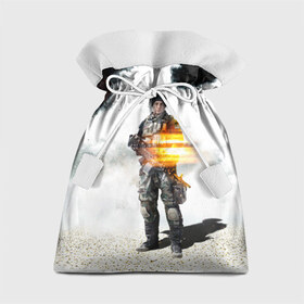 Подарочный 3D мешок с принтом Battlefield 4 Soldier в Курске, 100% полиэстер | Размер: 29*39 см | Тематика изображения на принте: art | battlefield