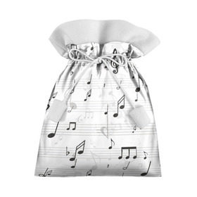Подарочный 3D мешок с принтом ноты в Курске, 100% полиэстер | Размер: 29*39 см | музыка | ноты | струны