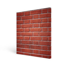 Холст квадратный с принтом Красный кирпич в Курске, 100% ПВХ |  | Тематика изображения на принте: бетон | камень | кирпич | мощь | стена | строительство | стройка | цемент