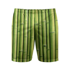 Мужские шорты 3D спортивные с принтом Бамбук в Курске,  |  | Тематика изображения на принте: бамбук | дерево | джунгли | кустарник | надёжность | прочность | стена