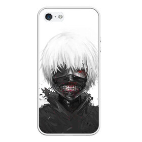 Чехол для iPhone 5/5S матовый с принтом Tokyo Ghoul в Курске, Силикон | Область печати: задняя сторона чехла, без боковых панелей | anime | ghoul | tokyo | tokyo ghoul | гуль