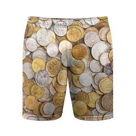 Мужские шорты 3D спортивные с принтом Российские монетки в Курске,  |  | money | валюта | деньги | копейка | лавэ | мелочёвка | мелочь | монетки | монеты | россия | рубль | филки