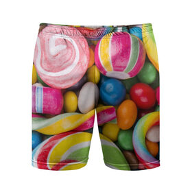 Мужские шорты 3D спортивные с принтом Вкусняшки в Курске,  |  | вкусняшки | драже | конфеты | лакомство | леденцы | мармелад | обжора | объедение | орешки | праздник | сладкоежка | сладости | шоколад
