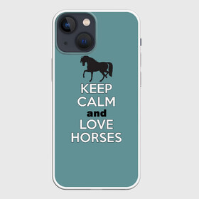 Чехол для iPhone 13 mini с принтом KCaLH в Курске,  |  | Тематика изображения на принте: кони | лошади