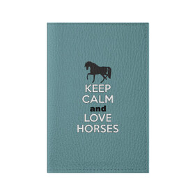Обложка для паспорта матовая кожа с принтом KCaLH в Курске, натуральная матовая кожа | размер 19,3 х 13,7 см; прозрачные пластиковые крепления | Тематика изображения на принте: кони | лошади