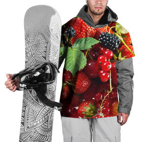 Накидка на куртку 3D с принтом Любимые ягоды в Курске, 100% полиэстер |  | Тематика изображения на принте: вкусно | голубика | дача | деревня | ежевика | зелень | клубника | малина | огород | полезно | сад | смородина | сок | фрукты | черника | шиповник | ягоды