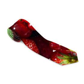 Галстук 3D с принтом Любимые ягоды в Курске, 100% полиэстер | Длина 148 см; Плотность 150-180 г/м2 | вкусно | голубика | дача | деревня | ежевика | зелень | клубника | малина | огород | полезно | сад | смородина | сок | фрукты | черника | шиповник | ягоды