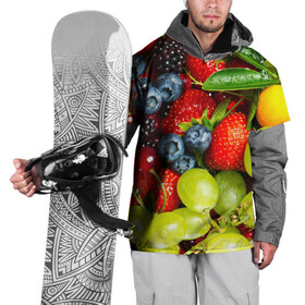Накидка на куртку 3D с принтом Вкусные ягоды в Курске, 100% полиэстер |  | виноград | вкусно | голубика | дача | деревня | ежевика | клубника | малина | огород | полезно | рябина | сад | смородина | сок | фрукты | черника | ягоды