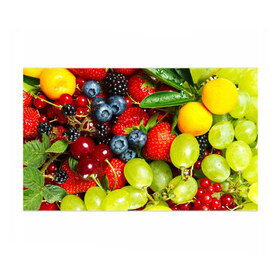 Бумага для упаковки 3D с принтом Вкусные ягоды в Курске, пластик и полированная сталь | круглая форма, металлическое крепление в виде кольца | виноград | вкусно | голубика | дача | деревня | ежевика | клубника | малина | огород | полезно | рябина | сад | смородина | сок | фрукты | черника | ягоды