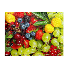 Обложка для студенческого билета с принтом Вкусные ягоды в Курске, натуральная кожа | Размер: 11*8 см; Печать на всей внешней стороне | виноград | вкусно | голубика | дача | деревня | ежевика | клубника | малина | огород | полезно | рябина | сад | смородина | сок | фрукты | черника | ягоды