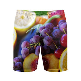Мужские шорты 3D спортивные с принтом Спелые фрукты в Курске,  |  | Тематика изображения на принте: абрикос | алыча | апельсин | бодрость | веган | виноград | витамины | груша | диета | еда | здоровье | лайм | лимон | молодость | нектар | овощи | персик | питание | польза | сок | фрукты | яблоко | ягоды