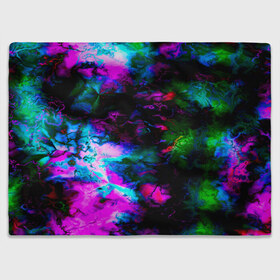Плед 3D с принтом Цветные волны в Курске, 100% полиэстер | закругленные углы, все края обработаны. Ткань не мнется и не растягивается | абстракция | иллюзии | краска | текстуры | цветные