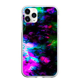 Чехол для iPhone 11 Pro Max матовый с принтом Цветные волны в Курске, Силикон |  | абстракция | иллюзии | краска | текстуры | цветные