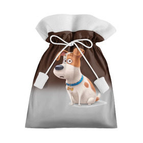 Подарочный 3D мешок с принтом Max в Курске, 100% полиэстер | Размер: 29*39 см | animal | dog | pets | the secret life of pets | домашние животные | животные | песик | собака | собачка | тайная жизнь домашних животных