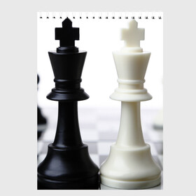 Скетчбук с принтом Шахматы в Курске, 100% бумага
 | 48 листов, плотность листов — 100 г/м2, плотность картонной обложки — 250 г/м2. Листы скреплены сверху удобной пружинной спиралью | белая | черная | шахматы