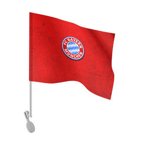 Флаг для автомобиля с принтом Бавария лого в Курске, 100% полиэстер | Размер: 30*21 см | bayern | munchen | бавария | мюнхен | фк | фк бавария | футбол