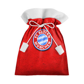 Подарочный 3D мешок с принтом Бавария лого в Курске, 100% полиэстер | Размер: 29*39 см | Тематика изображения на принте: bayern | munchen | бавария | мюнхен | фк | фк бавария | футбол