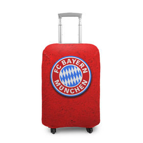 Чехол для чемодана 3D с принтом Бавария лого в Курске, 86% полиэфир, 14% спандекс | двустороннее нанесение принта, прорези для ручек и колес | bayern | munchen | бавария | мюнхен | фк | фк бавария | футбол