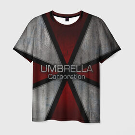 Мужская футболка 3D с принтом Umbrella corps в Курске, 100% полиэфир | прямой крой, круглый вырез горловины, длина до линии бедер | Тематика изображения на принте: resident evil | вирус | зомби
