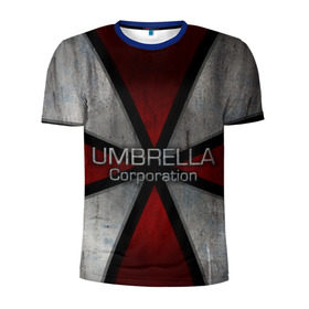 Мужская футболка 3D спортивная с принтом Umbrella corps в Курске, 100% полиэстер с улучшенными характеристиками | приталенный силуэт, круглая горловина, широкие плечи, сужается к линии бедра | resident evil | вирус | зомби