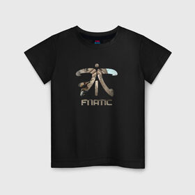 Детская футболка хлопок с принтом Fnatic cs go в Курске, 100% хлопок | круглый вырез горловины, полуприлегающий силуэт, длина до линии бедер | counter | csgo | gameplay | strike