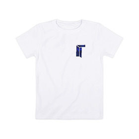 Детская футболка хлопок с принтом cs:go - TITAN в Курске, 100% хлопок | круглый вырез горловины, полуприлегающий силуэт, длина до линии бедер | 2016 | counter strike | cs | csgo | titan | титан