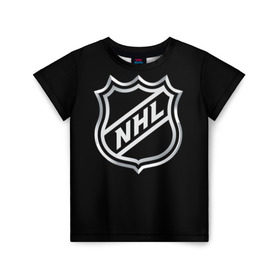 Детская футболка 3D с принтом NHL в Курске, 100% гипоаллергенный полиэфир | прямой крой, круглый вырез горловины, длина до линии бедер, чуть спущенное плечо, ткань немного тянется | nhl | канада | спорт | хоккей | хоккейная лига