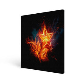 Холст квадратный с принтом Огненный цветок в Курске, 100% ПВХ |  | звезда | искры | огненный цветок | огонь | пламя | пожар
