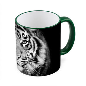Кружка 3D с принтом Красавец тигр в Курске, керамика | ёмкость 330 мл | джунгли | дикая кошка | животные | зверь | король | кровь | мясо | опасность | охотник | тигр | хищник | царь | цирк