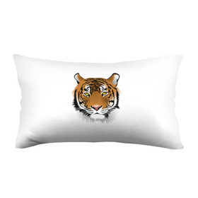 Подушка 3D антистресс с принтом Морда тигра в Курске, наволочка — 100% полиэстер, наполнитель — вспененный полистирол | состоит из подушки и наволочки на молнии | зверь | кошка | полосы | тигр | хищник