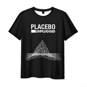 Мужская футболка 3D с принтом Placebo в Курске, 100% полиэфир | прямой крой, круглый вырез горловины, длина до линии бедер | placebo | брайан молко | молко | плацебо | плейсибо | плэйсибо
