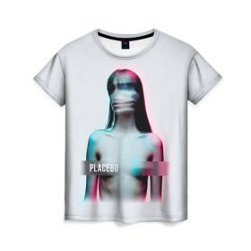 Женская футболка 3D с принтом Placebo Meds в Курске, 100% полиэфир ( синтетическое хлопкоподобное полотно) | прямой крой, круглый вырез горловины, длина до линии бедер | placebo | брайан молко | молко | плацебо | плейсибо | плэйсибо