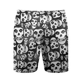 Мужские шорты 3D спортивные с принтом Misfits в Курске,  |  | misfits | skull | swag | группа | рок | сваг | свег | свэг | череп