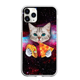 Чехол для iPhone 11 Pro матовый с принтом Кот с едой в Курске, Силикон |  | Тематика изображения на принте: art | cat | pizza | space | еда | космос | кот | кот в космосе | кот с едой | котенок | котик | пицца